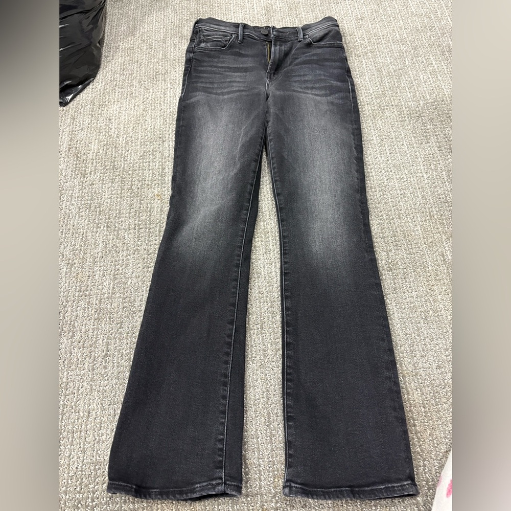 MOTHER Women's Boot Cut Jeans in Charcoal